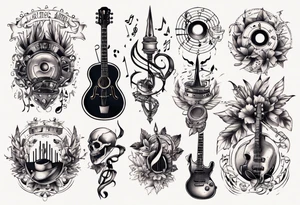Music tattoo idea