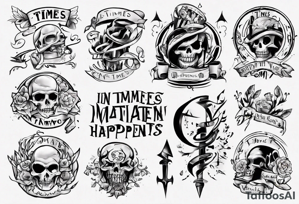 In Times New Roman font: No Matter What Happens... tattoo idea