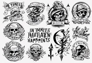 In Times New Roman font: No Matter What Happens... tattoo idea