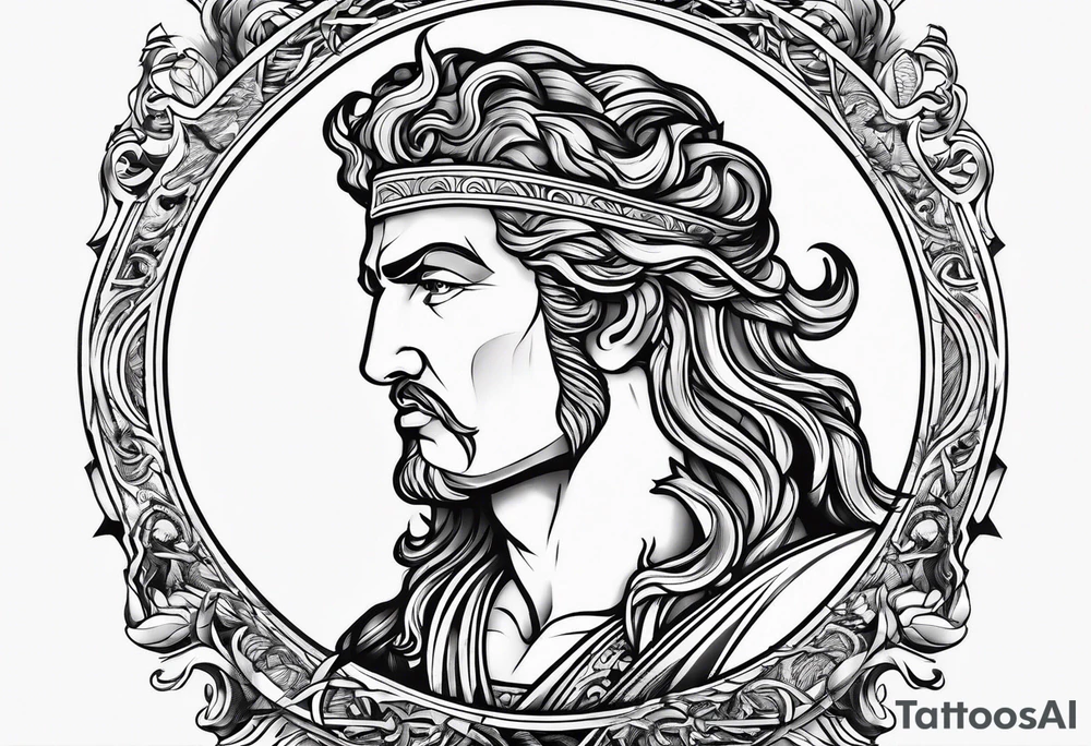 zeus lightning bolt tattoo idea