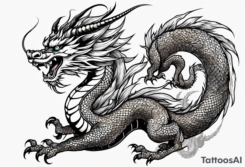 Chinese dragon tattoo idea