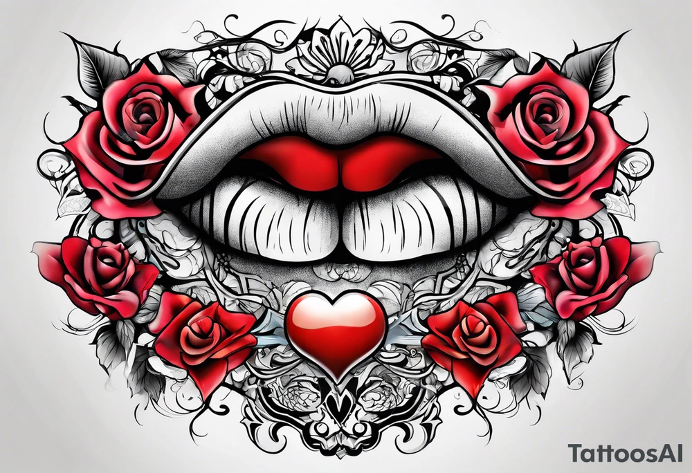 Hush tattoo finger lips tattoo idea