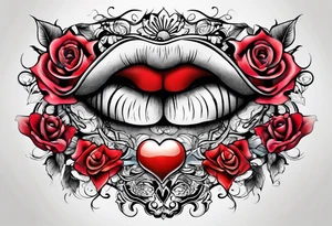 Hush tattoo finger lips tattoo idea