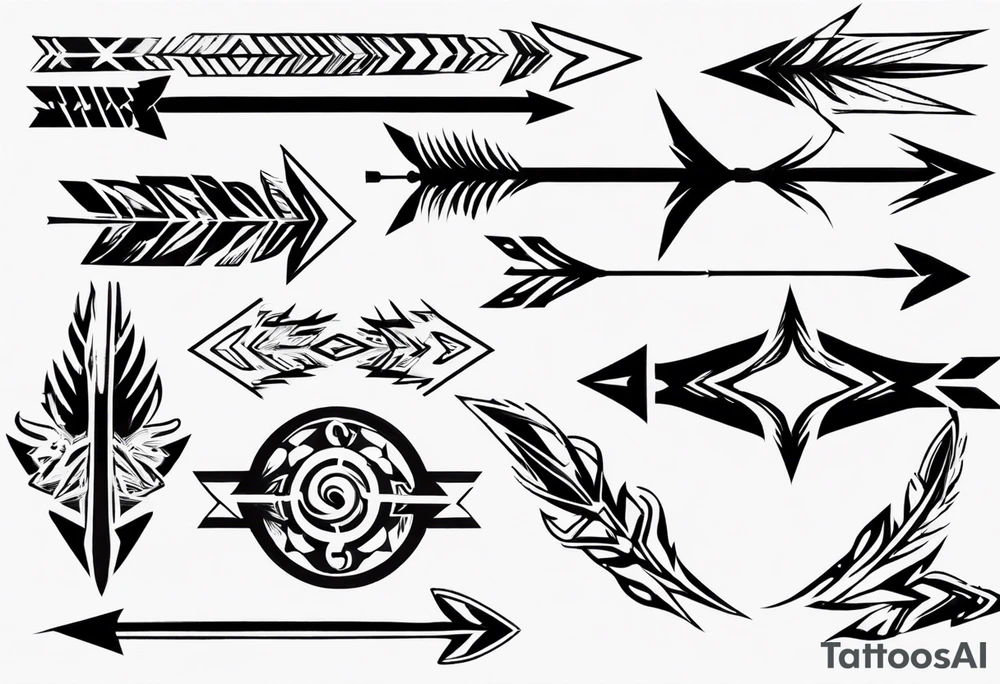 Arrow in flight tattoo idea