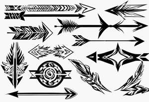 Arrow in flight tattoo idea