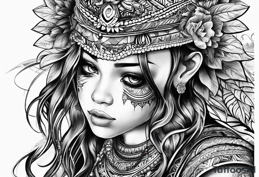 Represents strength of a child tattoo idea