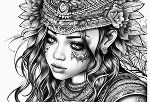 Represents strength of a child tattoo idea