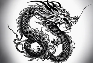 full chinese dragon tattoo idea