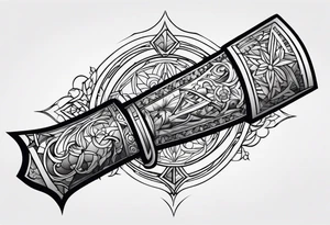 broken sword weapon tattoo idea
