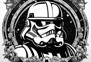 Star wars design including the words 'May the 4th' tattoo idea