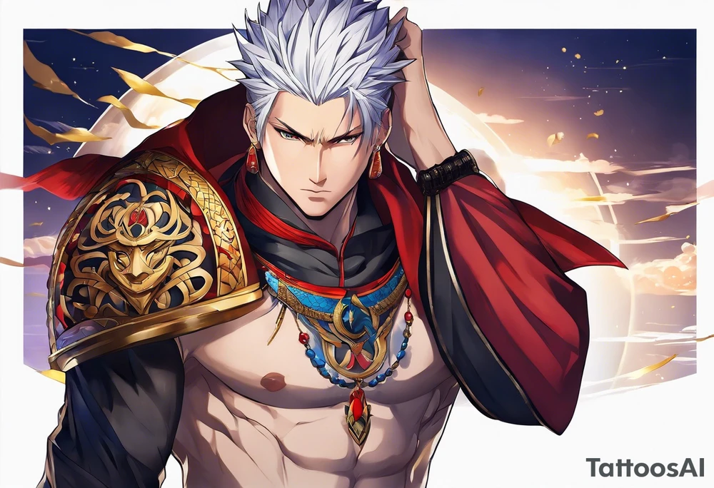 Gilgamesh from fate stay night tattoo idea