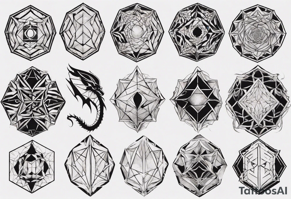 Dragon skin tattoo idea