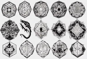 Dragon skin tattoo idea