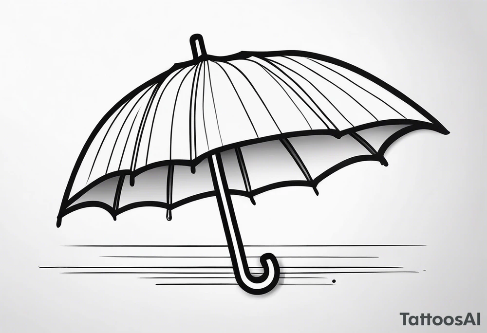 Umbrella tattoo idea