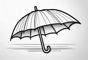 Umbrella tattoo idea