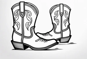 COWBOY BOOT tattoo idea