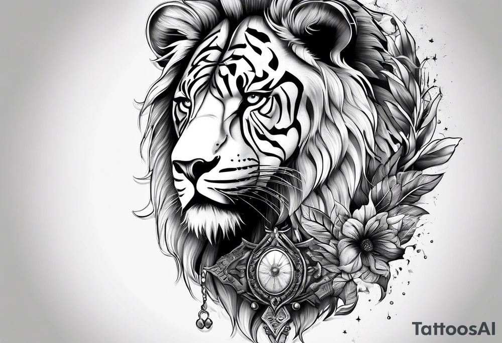 Leo with SWAT symbol tattoo idea