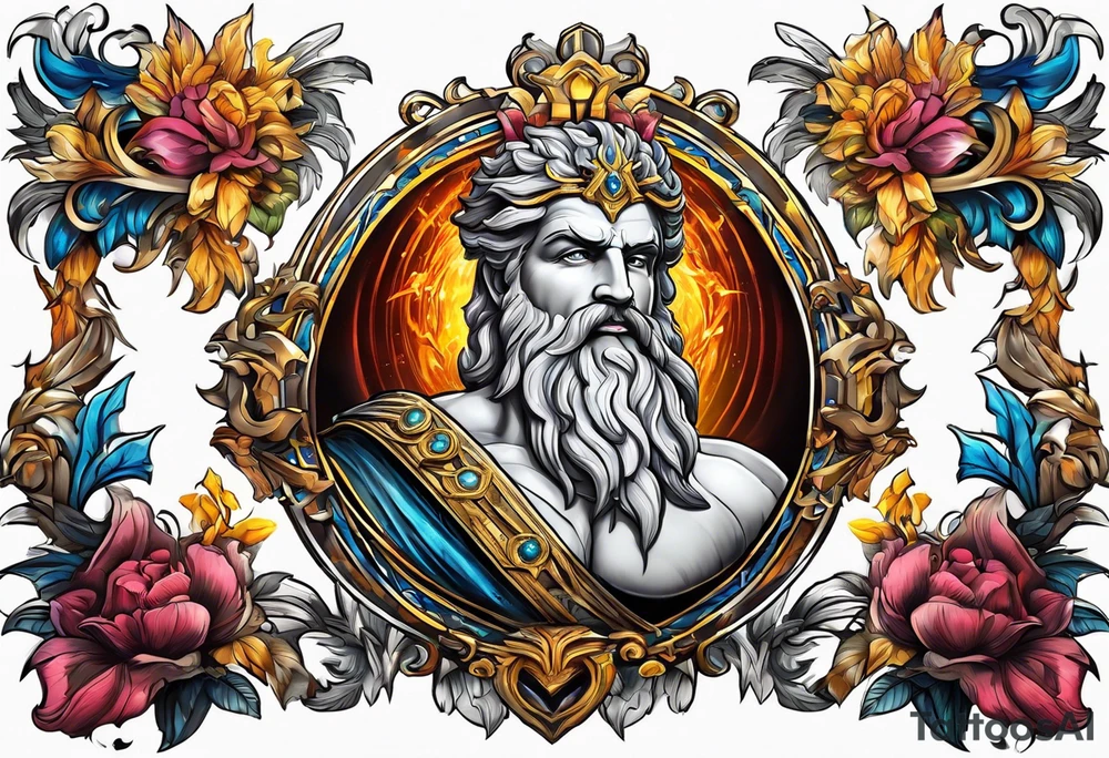 mitologia grecka zeus i pioruny tattoo idea