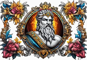 mitologia grecka zeus i pioruny tattoo idea