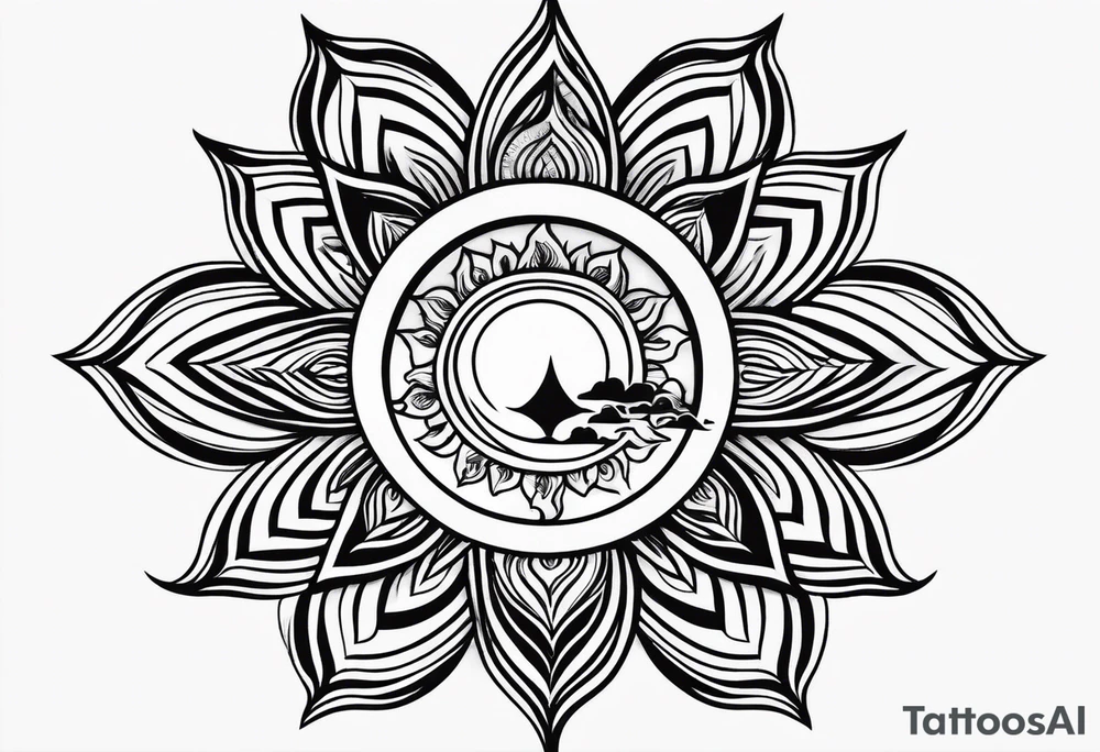 sun, simple, small tattoo idea