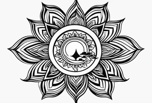 sun, simple, small tattoo idea