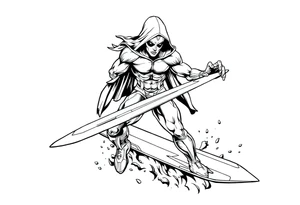 Silver Surfer comic accurate tattoo idea