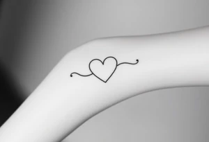 An infinity symbol seamlessly forming a heart in the middle, designed with elegant, flowing script and soft shading tattoo idea