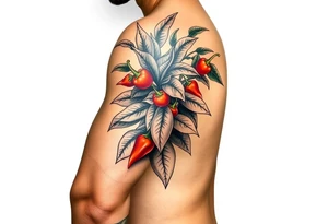 Pepper plant tattoo idea
