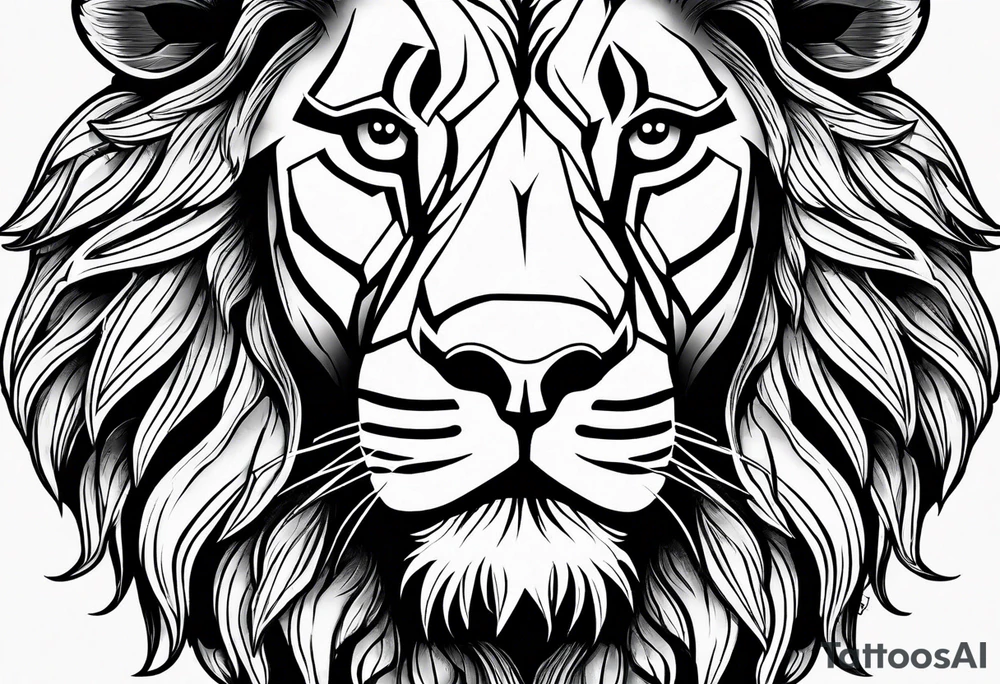 Lion from atlas tattoo idea