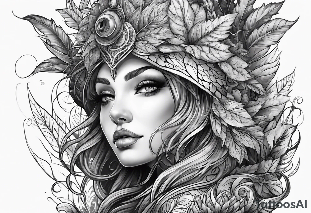 Leaf creature tattoo idea