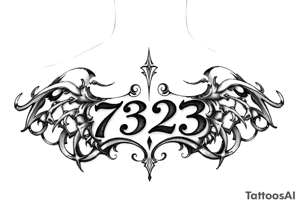 Writing 76 2323 tattoo idea