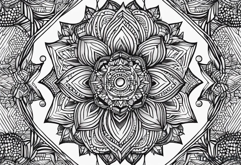 Dot work tattoo idea