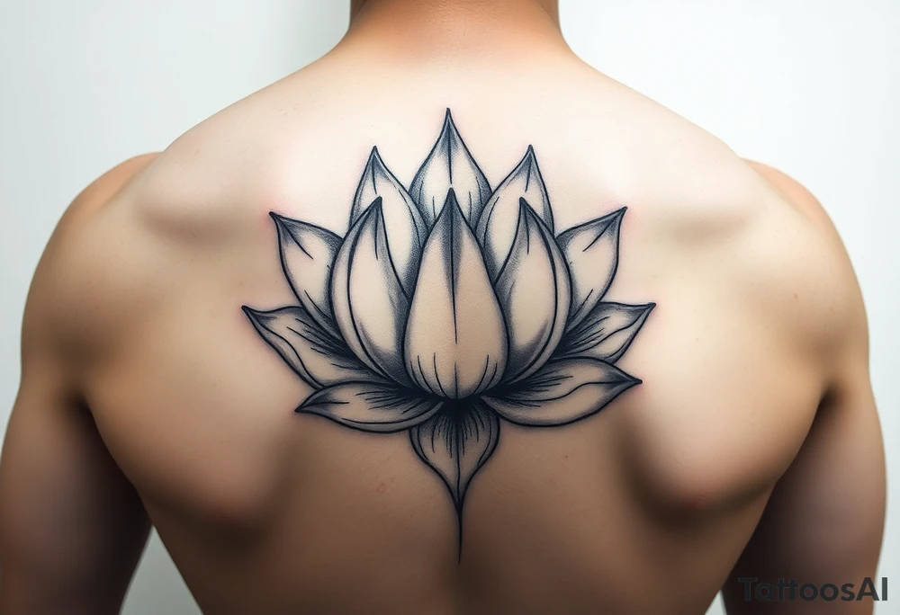 Lotus flower tattoo idea