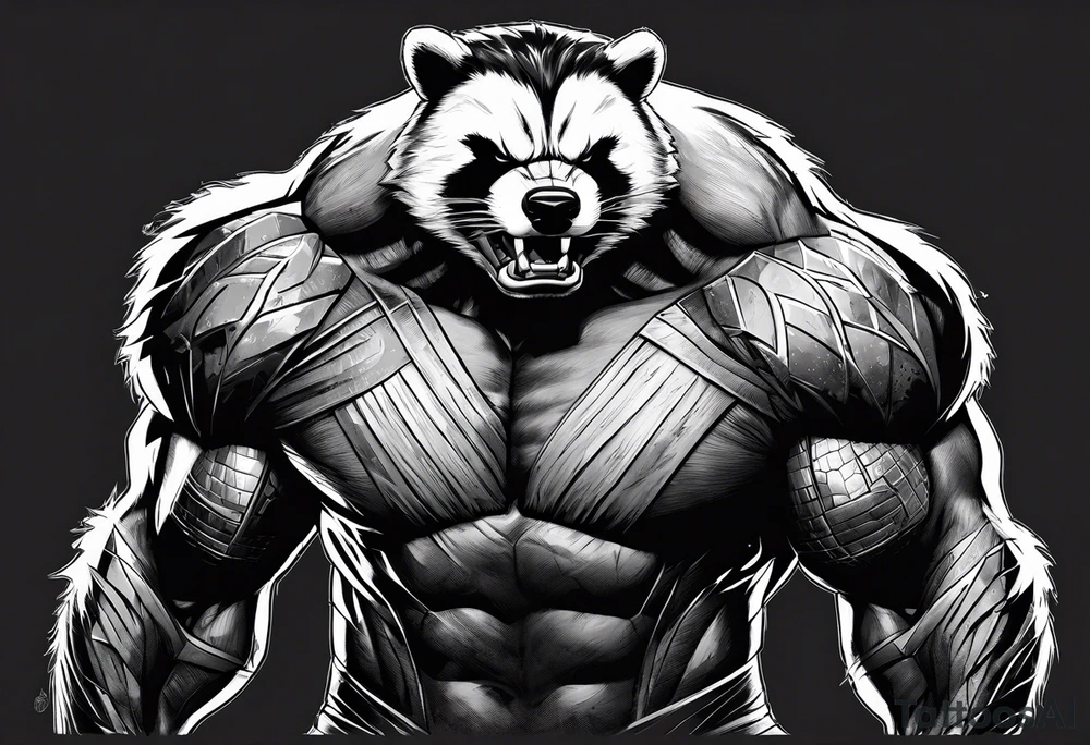 I want to change Avengers characters with animals. Hulk will be Badger tattoo idea