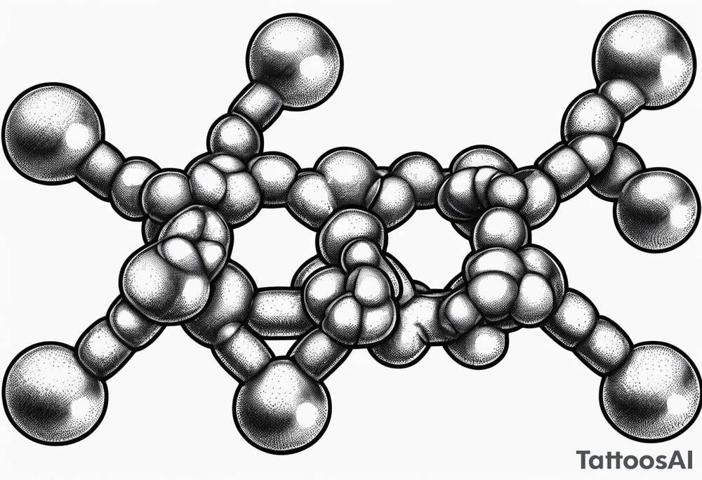 Ecstasy Chemical structure MDMA psychedelic exploration tattoo idea