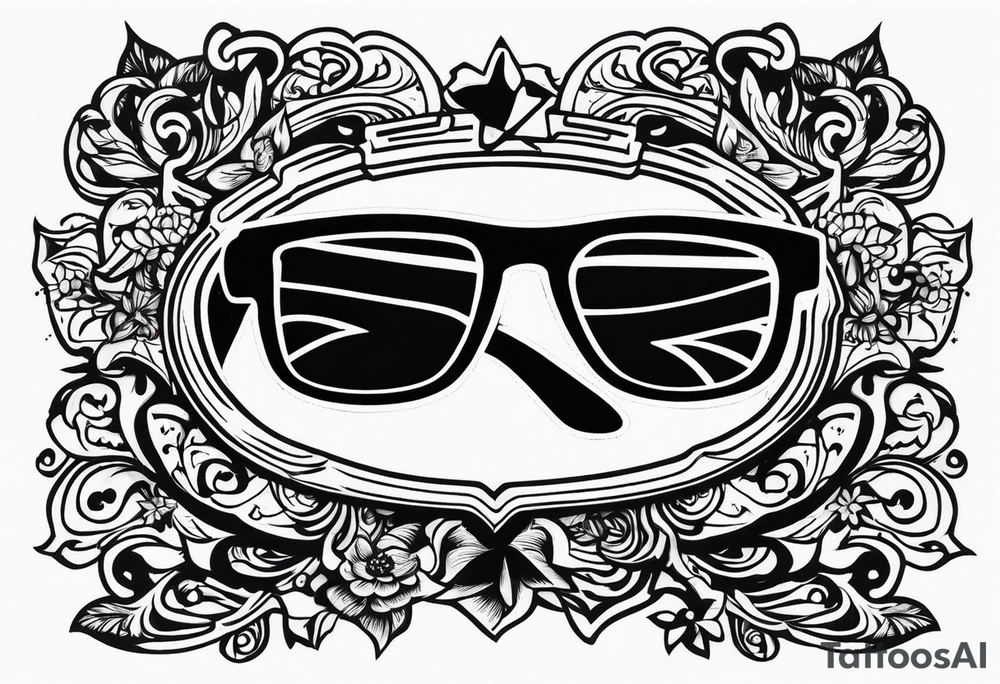 Officer Sunglasses tattoo idea