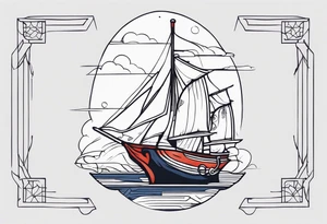 discipline and consistency sea sailor tattoo idea