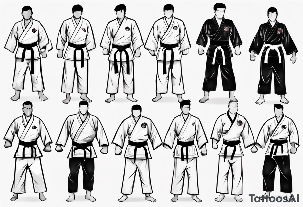 Taekwondo black belt tattoo idea