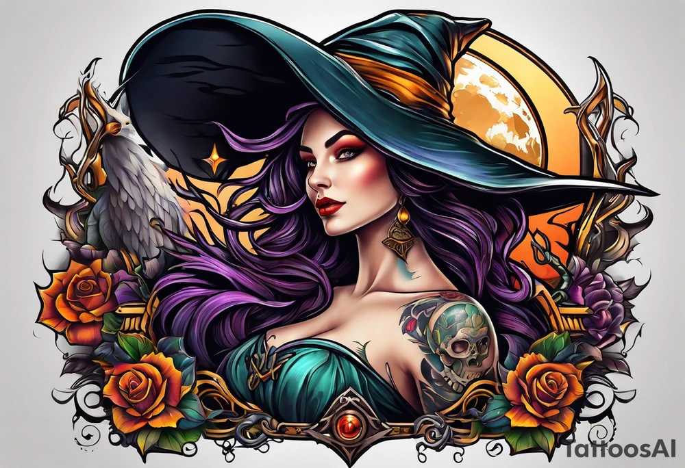 Witch tattoo idea