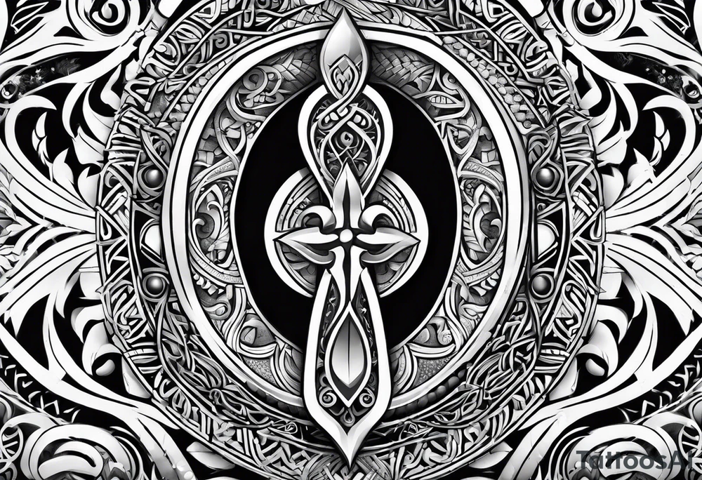 ankh, maori tattoo idea