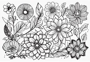 natural patterns, no people, nothing scary, no big flowers tattoo idea