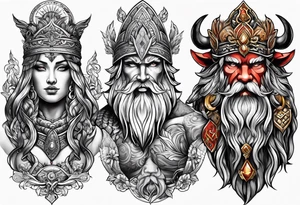 Norwegian gods tattoo idea