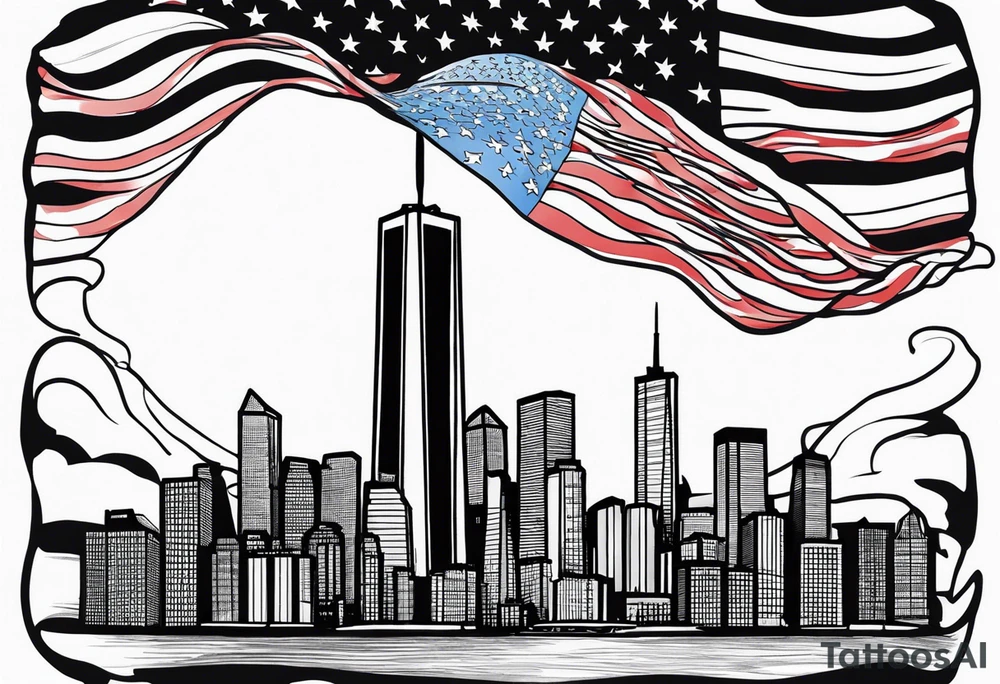 9/11 September 11, 2001 sleeve tattoo idea