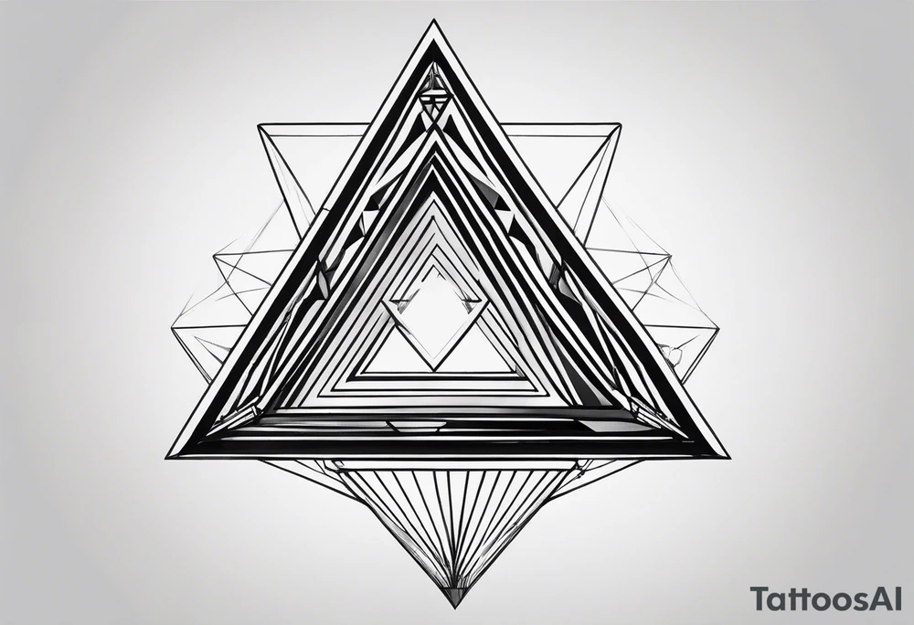 a simple triangle tattoo idea