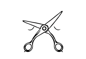 Scissors cutting tattoo idea