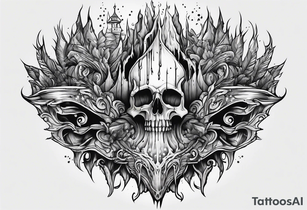 Stalactites tattoo idea