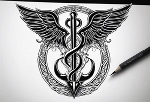 caduceus tattoo idea