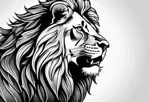 lion roar tattoo idea