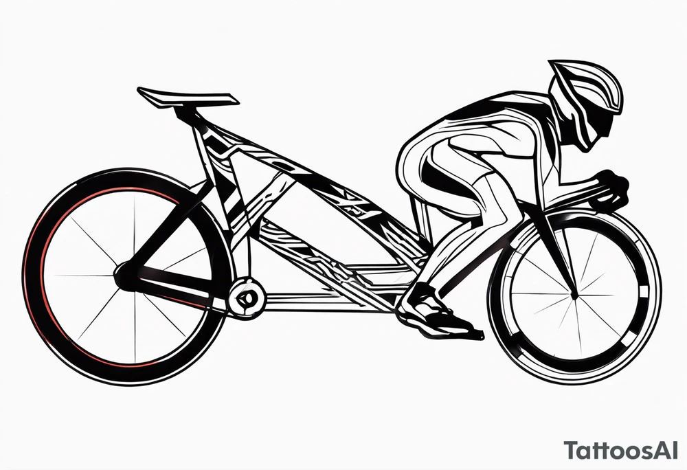 Triathlon IronMan cycling swim run tattoo idea