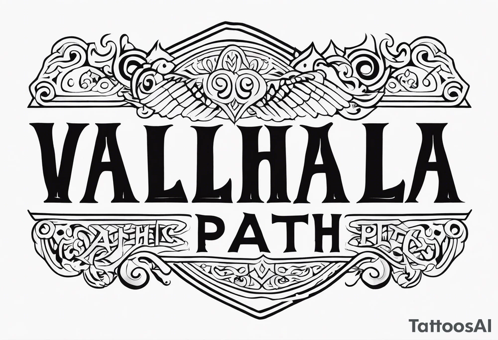 Valhalla path tattoo idea